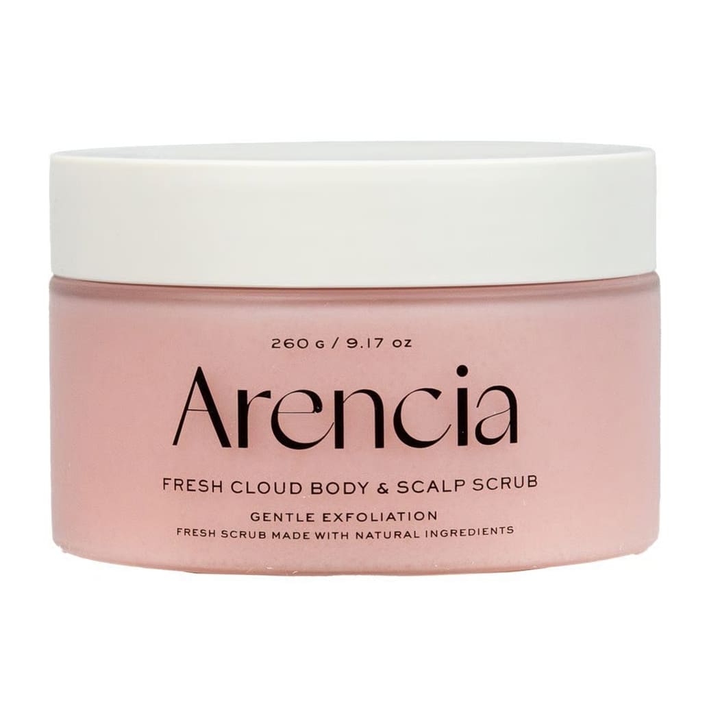Arencia Fresh Cloud Sea Salt Body & Scalp Scrub Lavender and Pear - 260gm - Bloom Pharmacy