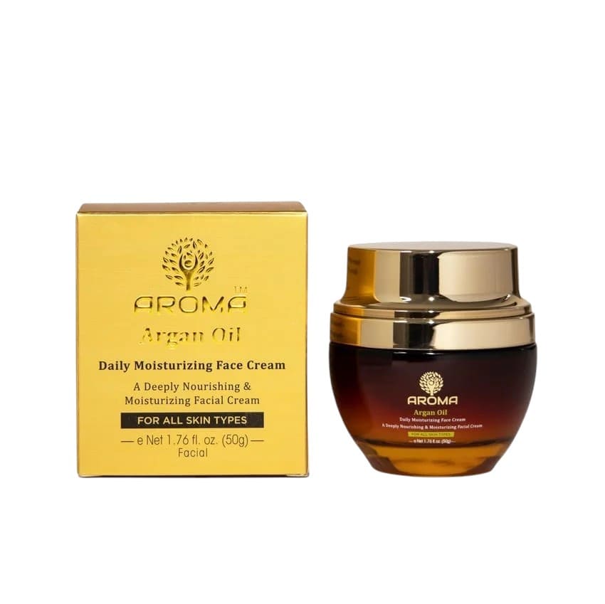 Aroma Argan Oil Moisturizing Face Cream - 50gm - Bloom Pharmacy