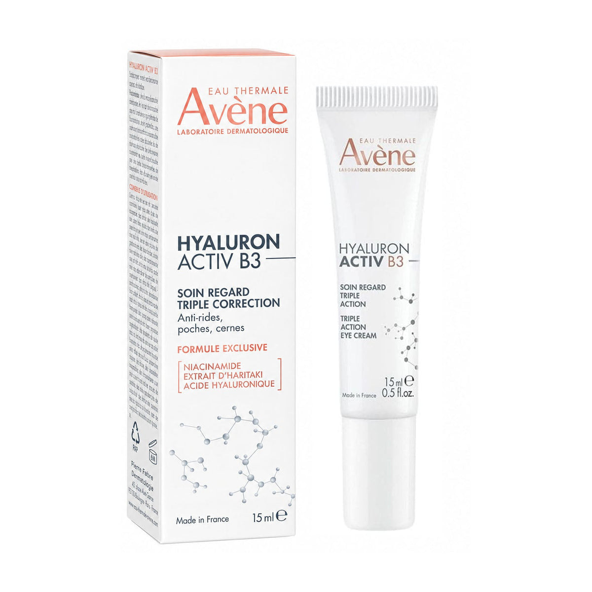 Avene Hyaluron Activ B3 Triple Action Eye Cream - 15ml - Bloom Pharmacy