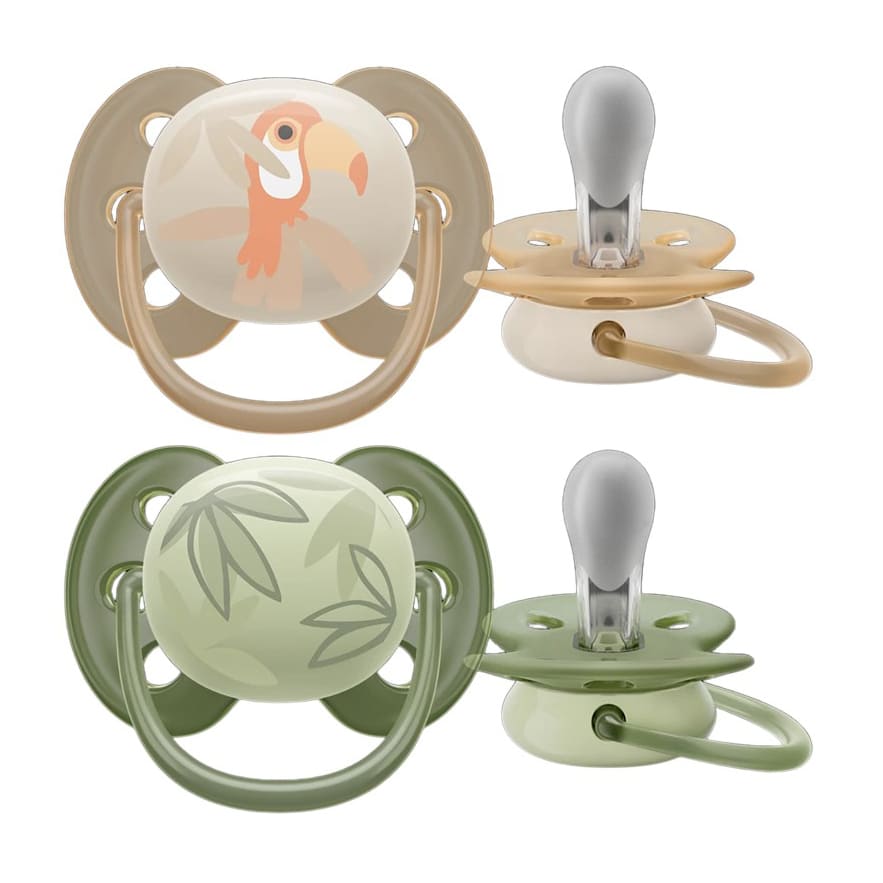 Avent Ultra Soft 0 - 6m Pacifier - 2 Pack - Bloom Pharmacy