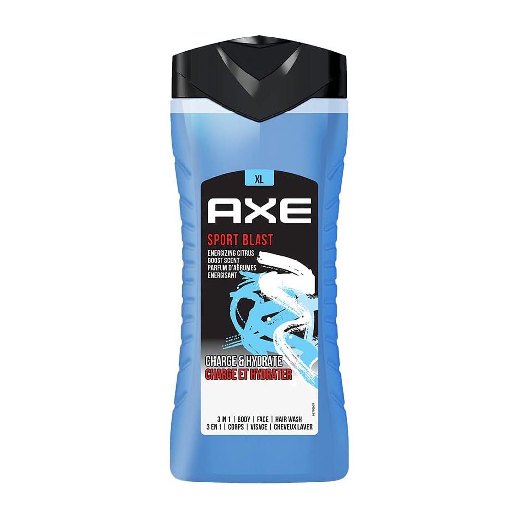 Axe Sport Blast Body 3 In 1 Body, Face and Hair Wash - 400ml - Bloom Pharmacy