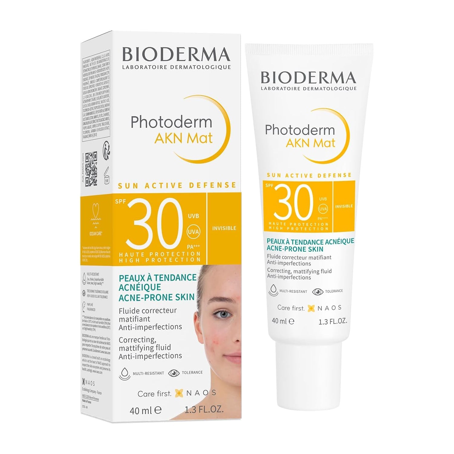 Bioderma Photoderm Akn Mat SPF 30 Sunscreen - 40ml - Bloom Pharmacy