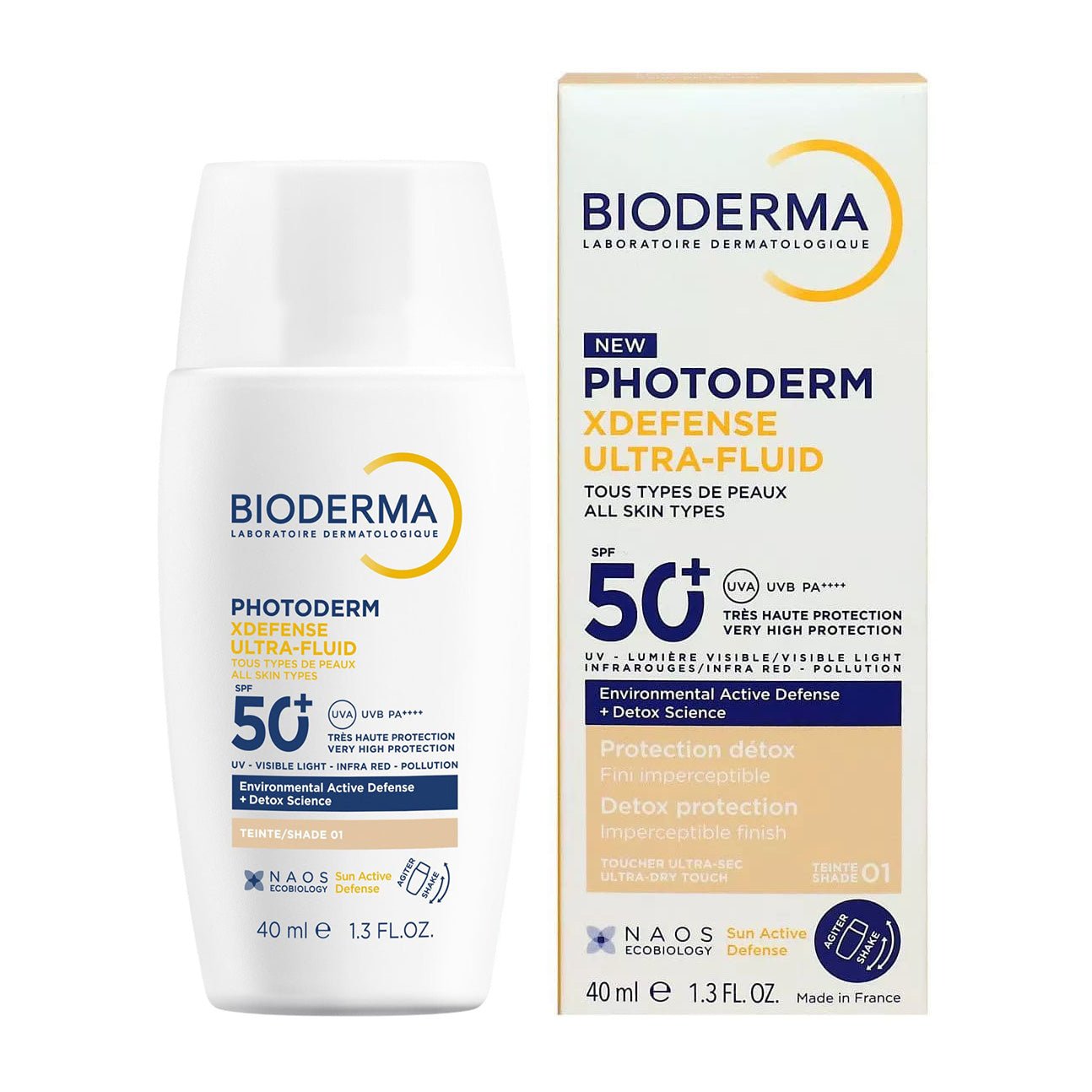 Bioderma Photoderm Xdefense Ultra Fluid SPF 50+ Tinted Sunscreen Shade 01 - 40ml - Bloom Pharmacy