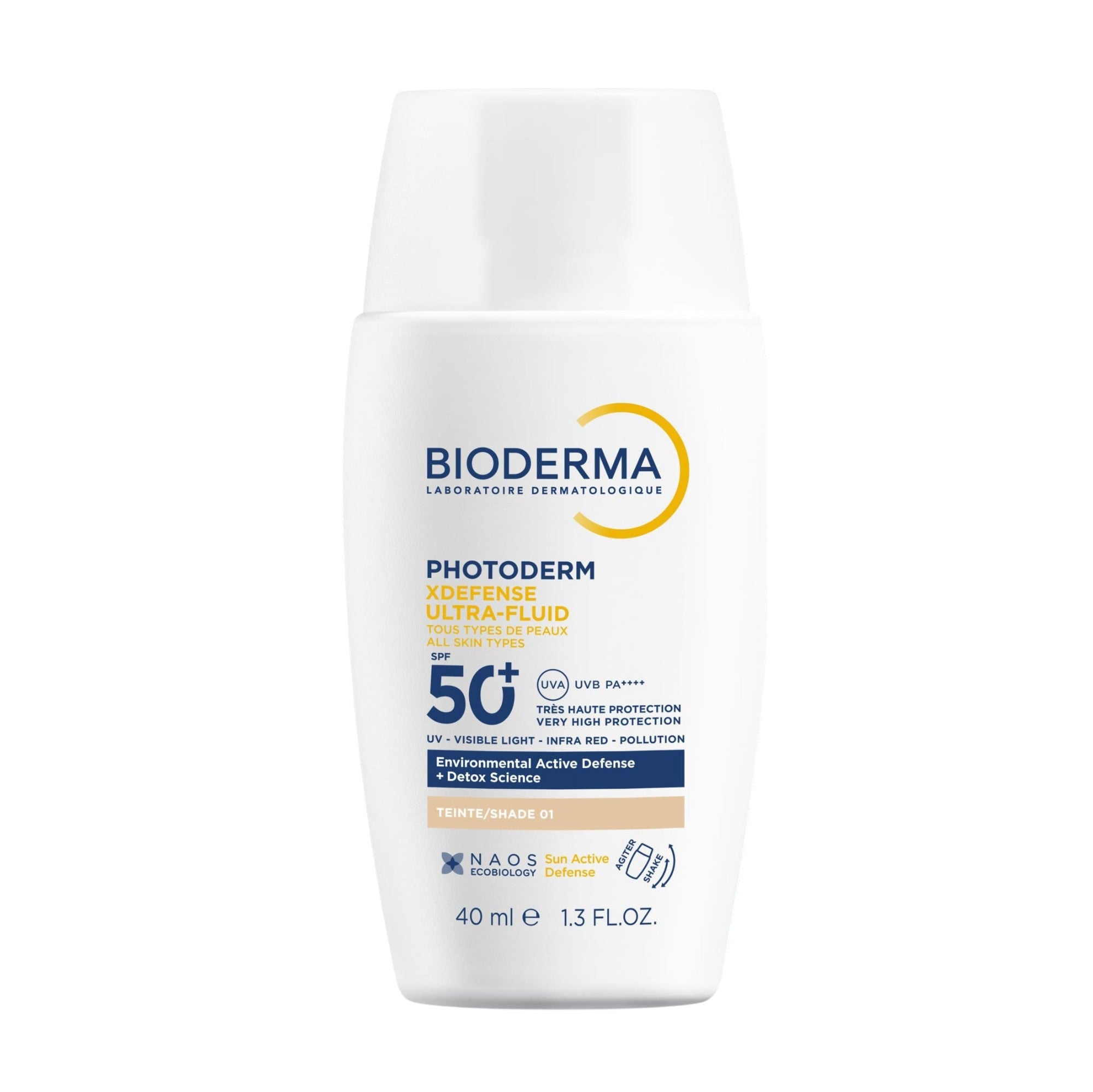 Bioderma Photoderm Xdefense Ultra Fluid SPF 50+ Tinted Sunscreen Shade 01 - 40ml - Bloom Pharmacy