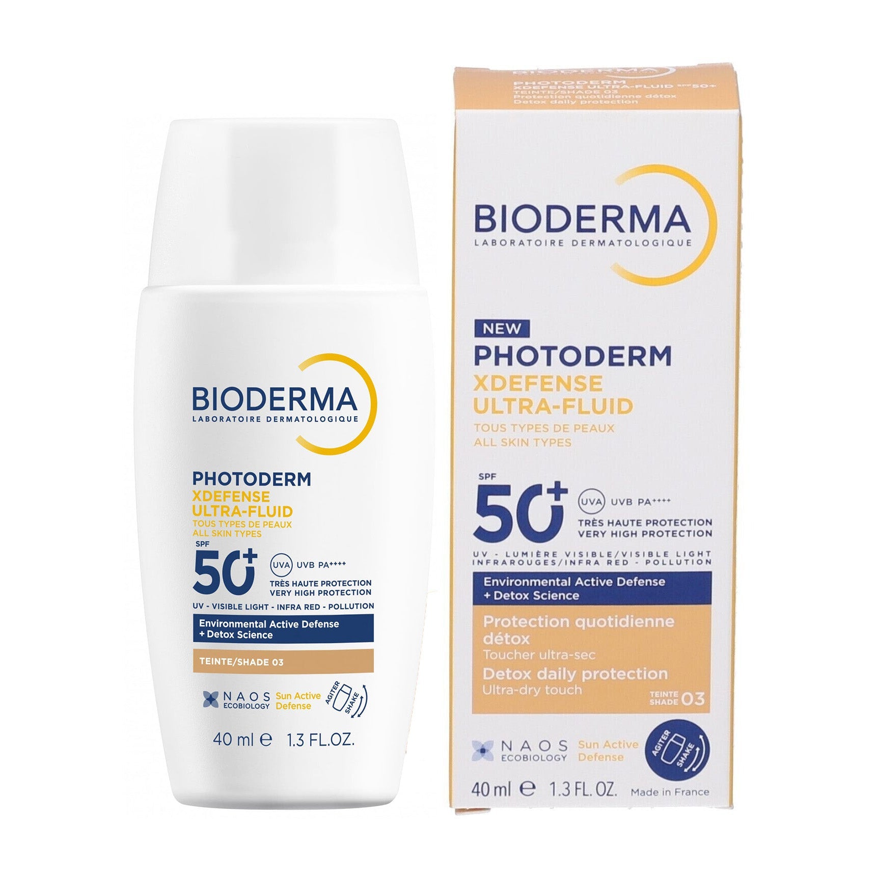 Bioderma Photoderm Xdefense Ultra Fluid SPF 50+ Tinted Sunscreen Shade 03 - 40ml - Bloom Pharmacy