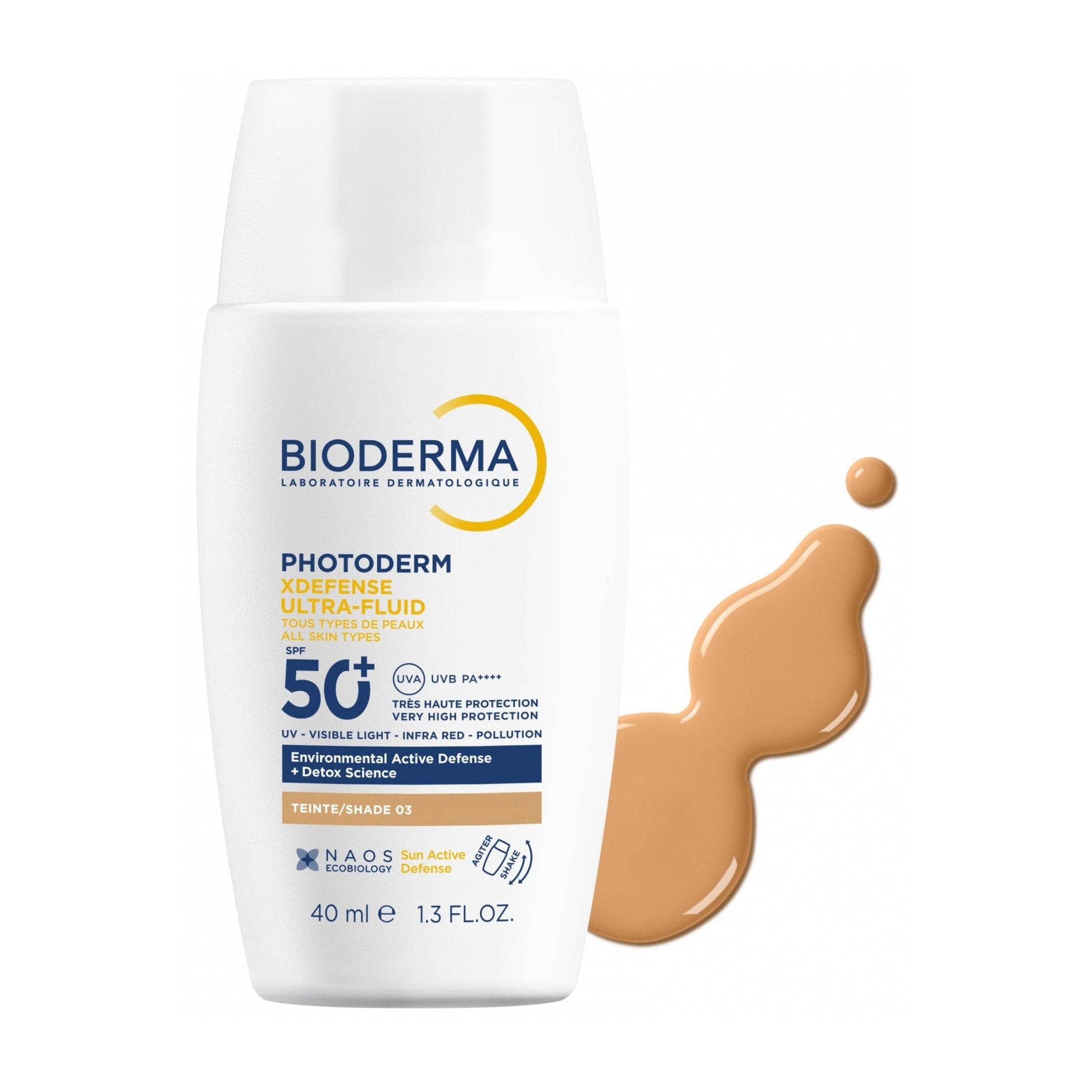 Bioderma Photoderm Xdefense Ultra Fluid SPF 50+ Tinted Sunscreen Shade 03 - 40ml - Bloom Pharmacy