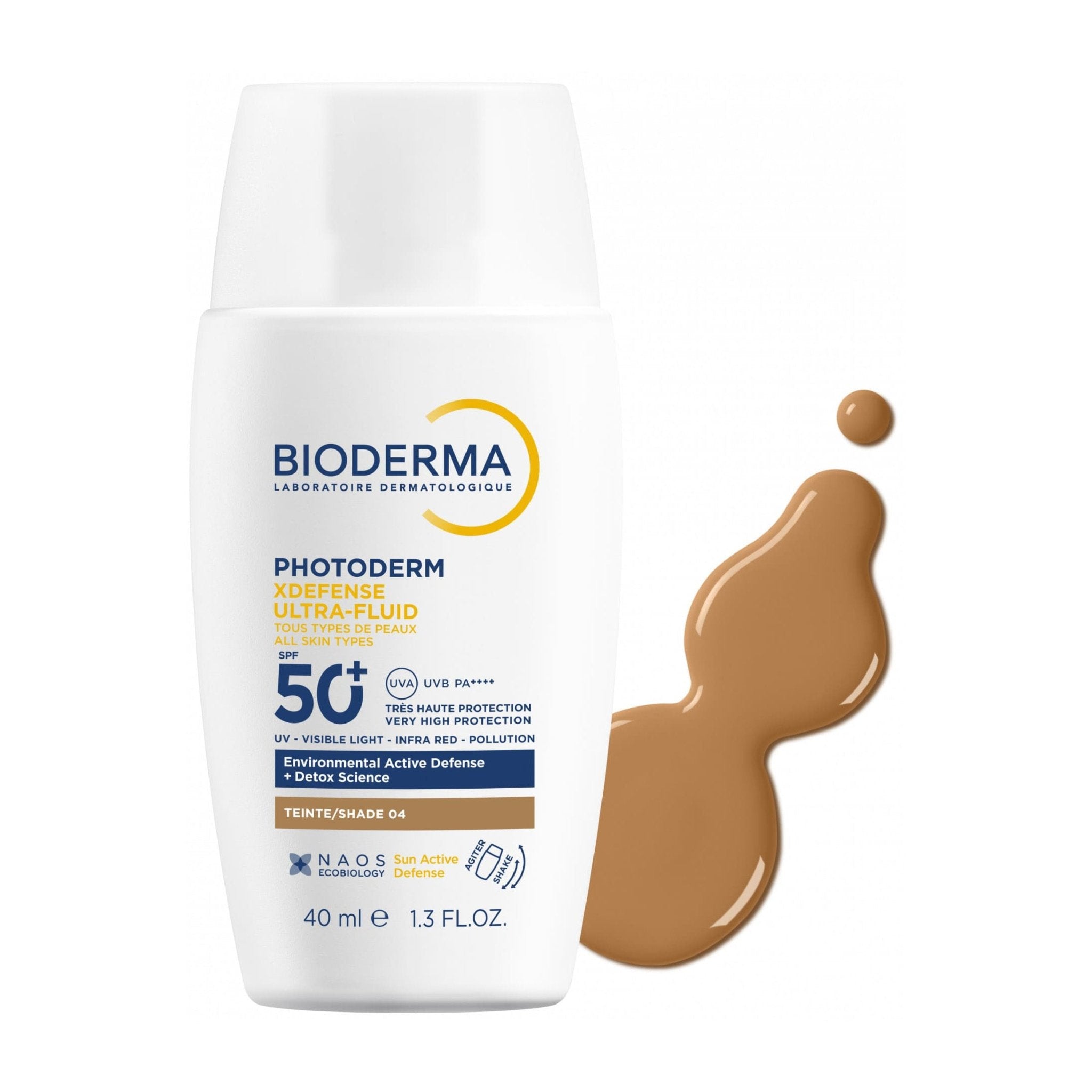 Bioderma Photoderm Xdefense Ultra Fluid SPF 50+ Tinted Sunscreen Shade 04 - 40ml - Bloom Pharmacy