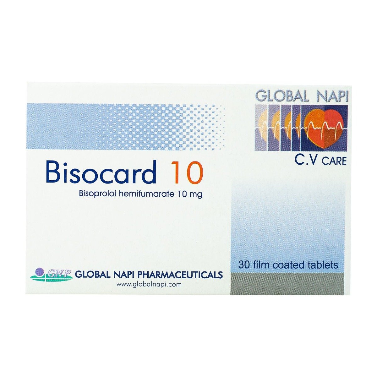 Bisocard 10 mg - 30 Tablets - Bloom Pharmacy