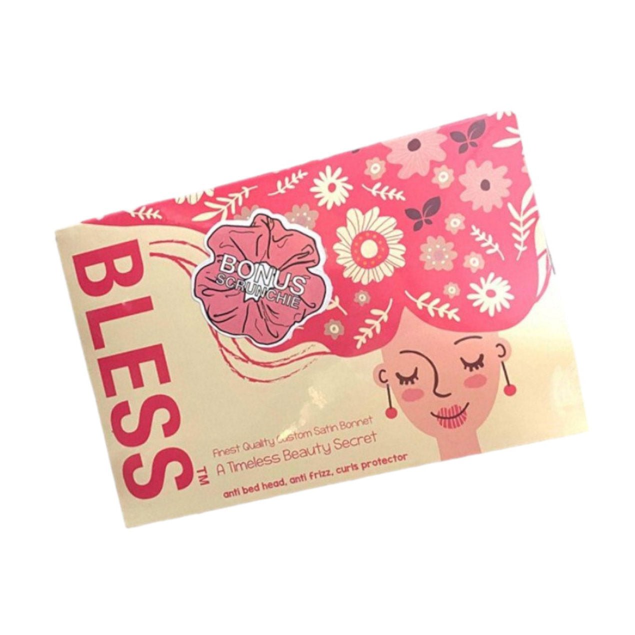 Bless Satin Bonnet + Bonus Scrunchie - Grey - Bloom Pharmacy