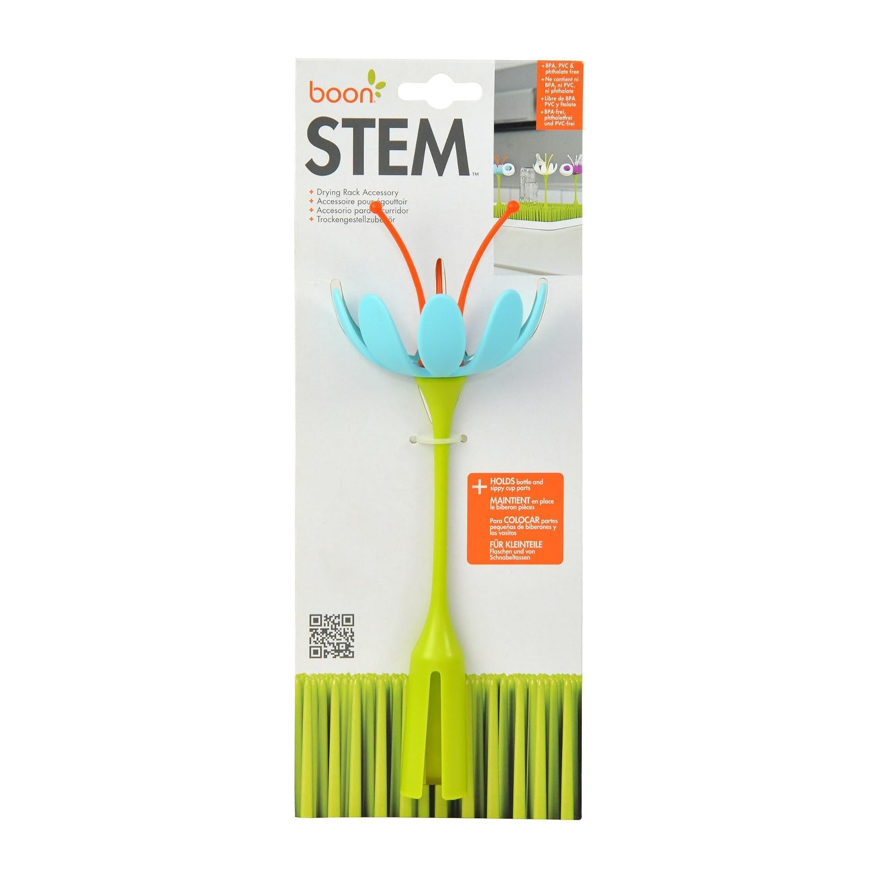 Boon Stem Drying Rack Accessory - Orange & Blue - Bloom Pharmacy