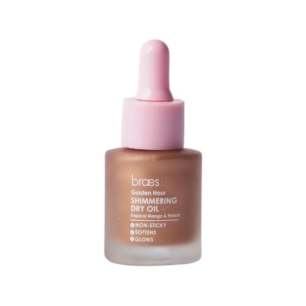 Braes Golden Hour Shimmering Tropical Mango & Peach Dry Oil - 20ml - Bloom Pharmacy