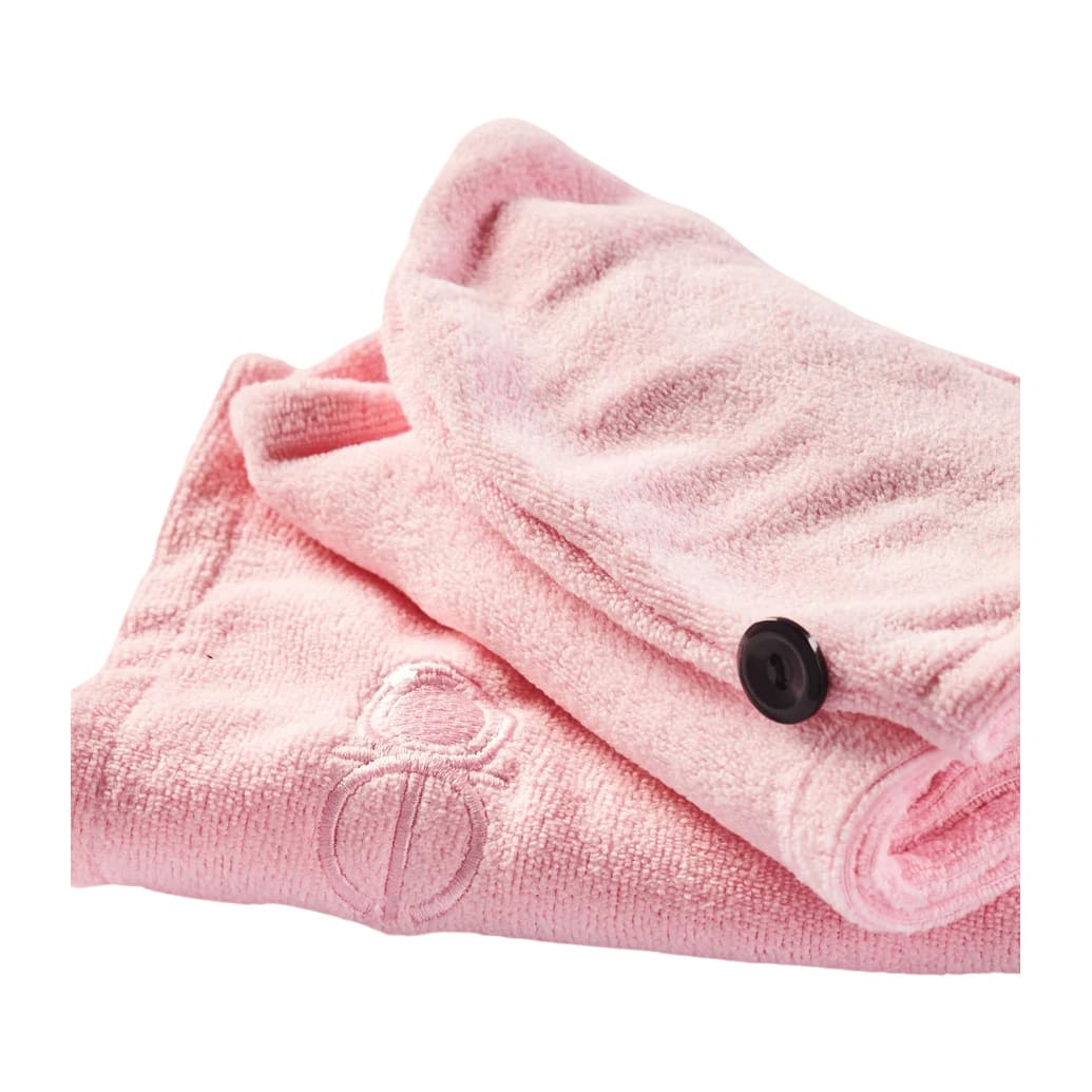 Braes Pink Microfiber Hair Towel Wrap - Bloom Pharmacy