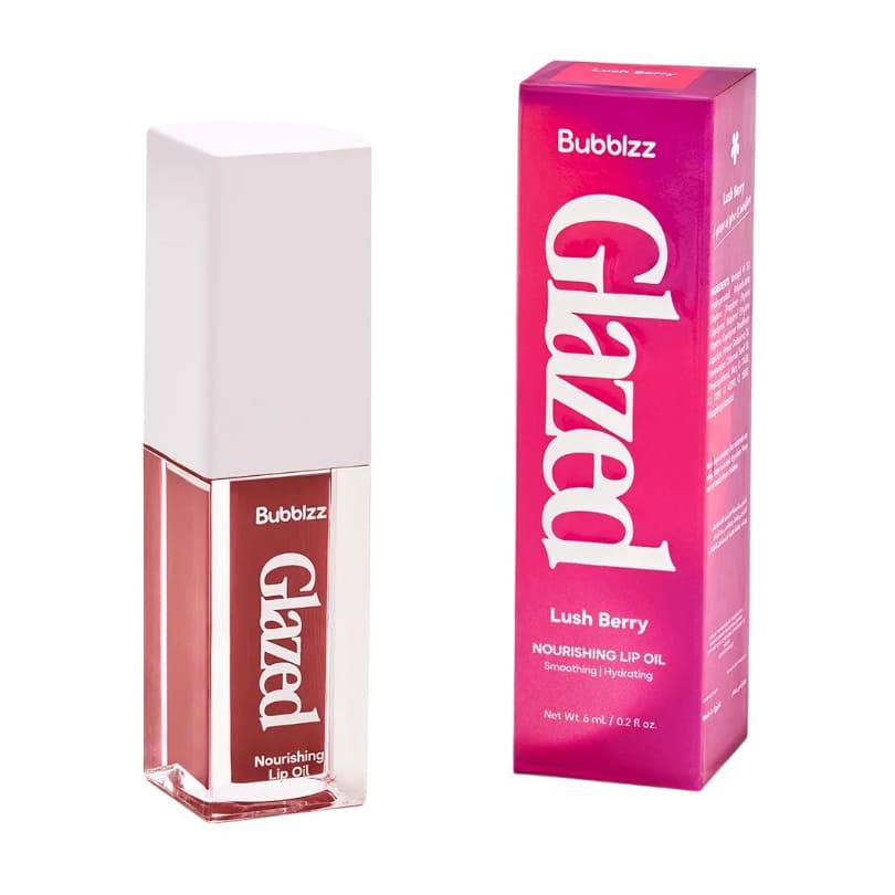 Bubblzz Glazed Lush Berry Lip Oil - 6ml - Bloom Pharmacy