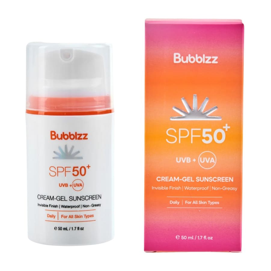 Bubblzz Sunscreen SPF 50+ Cream Gel - 50ml - Bloom Pharmacy