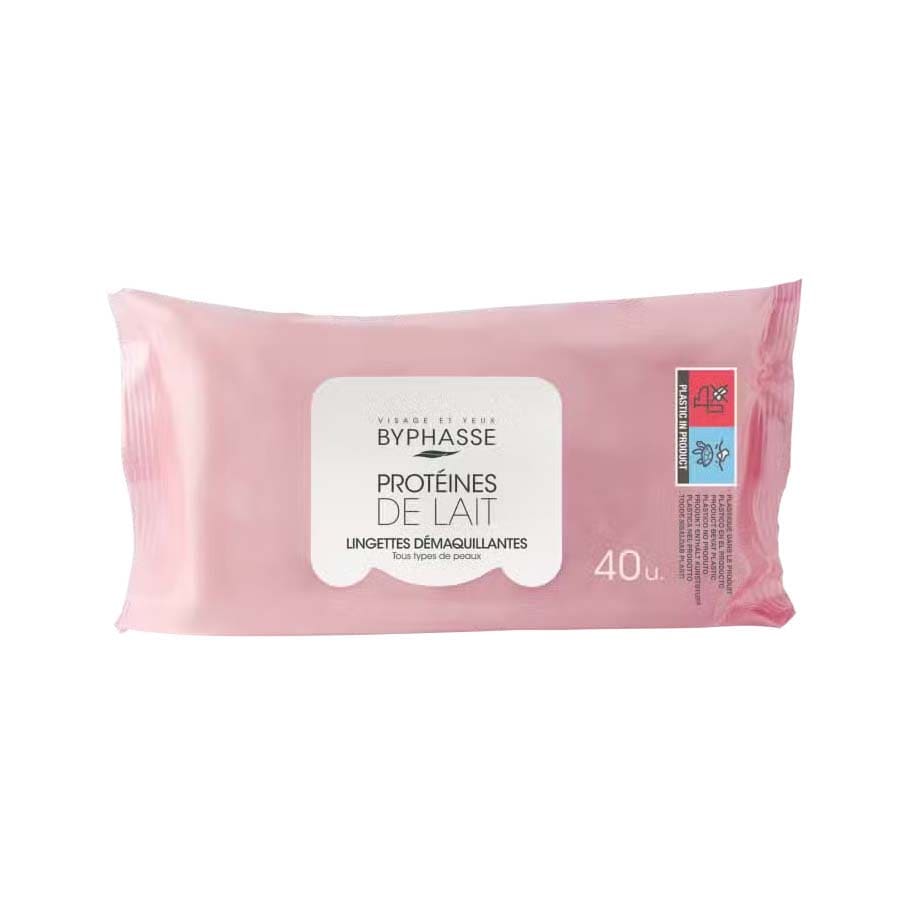 Byphasse Milk Protein Makeup Remover Wipes - 40 Pcs - Bloom Pharmacy