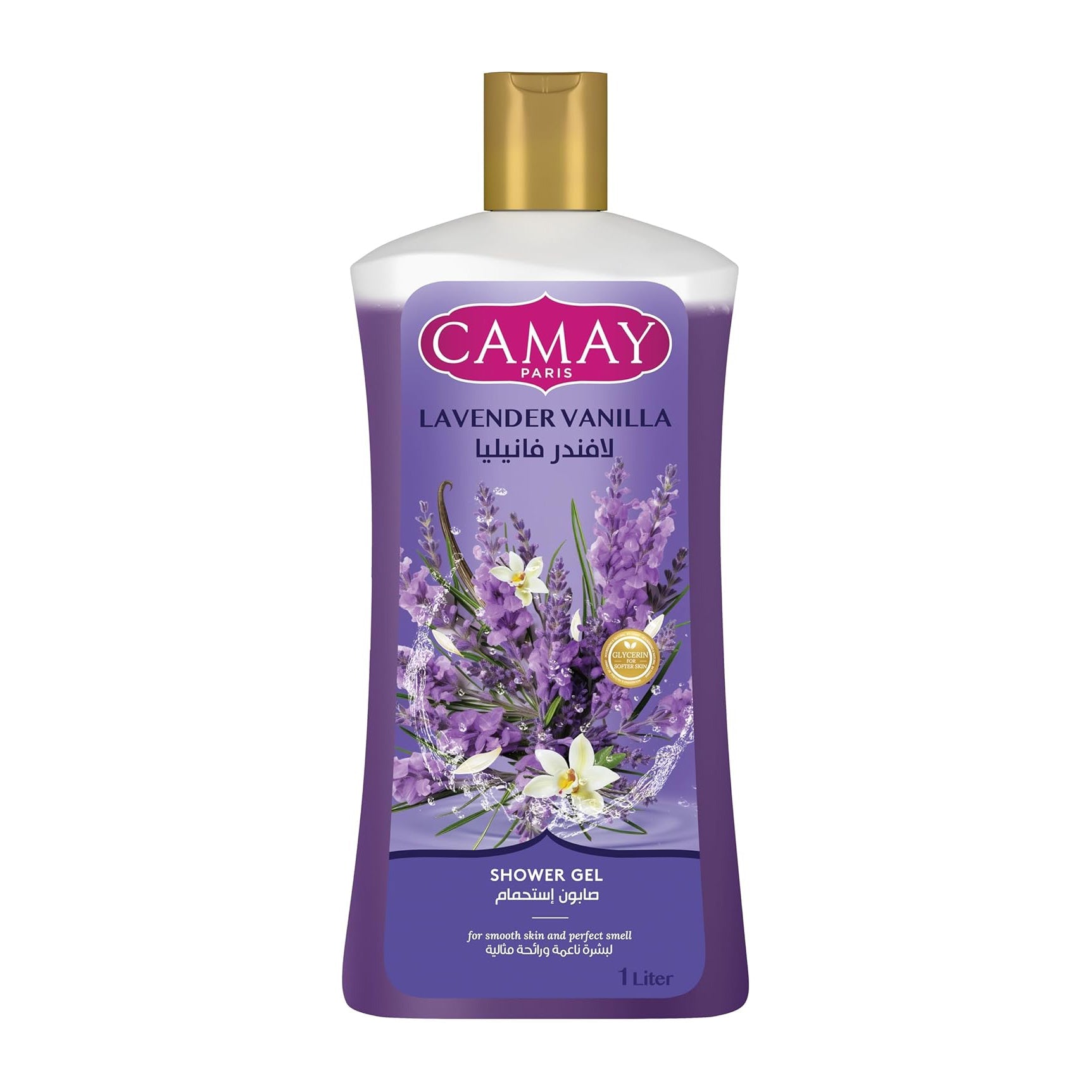 Camay Lavender & Vanilla Shower Gel - 1 Liter - Bloom Pharmacy
