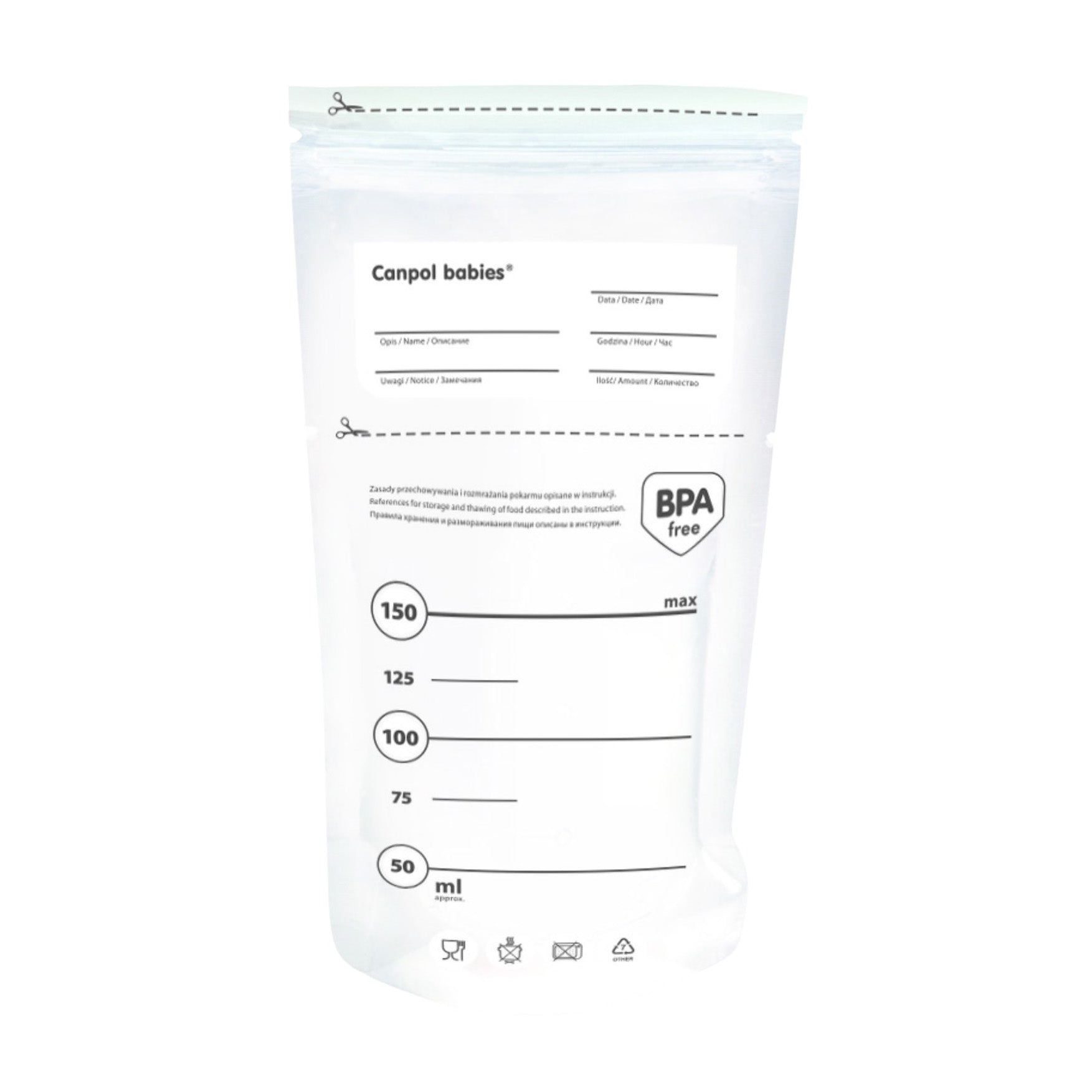 Canpol Babies Express Care Sterile Breast Milk Storage Bags (25Pcs) - 150ml - Bloom Pharmacy