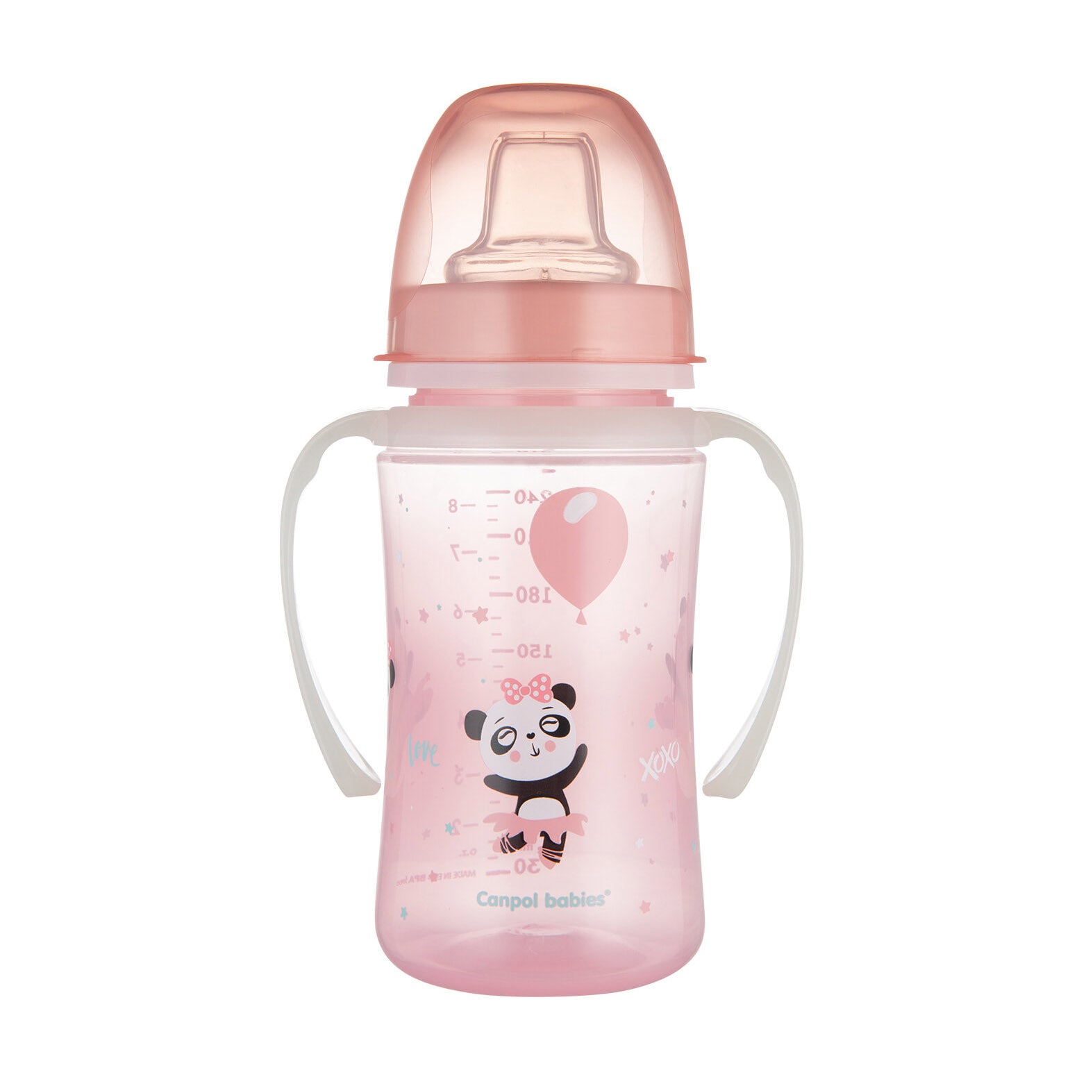 Canpol Babies Glowing Handles Easy Start Training Cup (6m+) - 240ml - Bloom Pharmacy