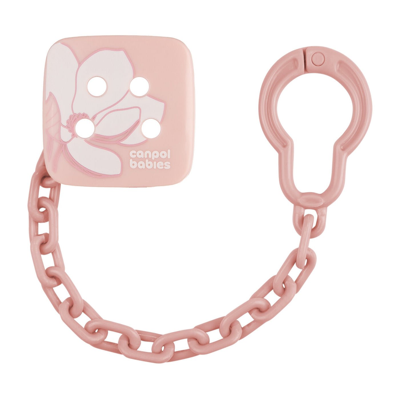 Canpol Babies Soother Holder Babiesboo Gold Pink (0m+) - Bloom Pharmacy