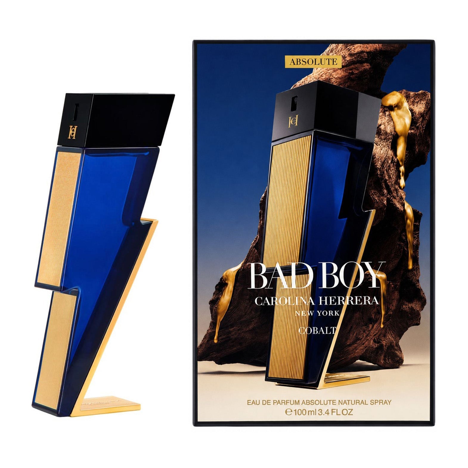 Carolina Herrera Bad Boy Cobalt Absolute EDP For Men - 100ml - Bloom Pharmacy