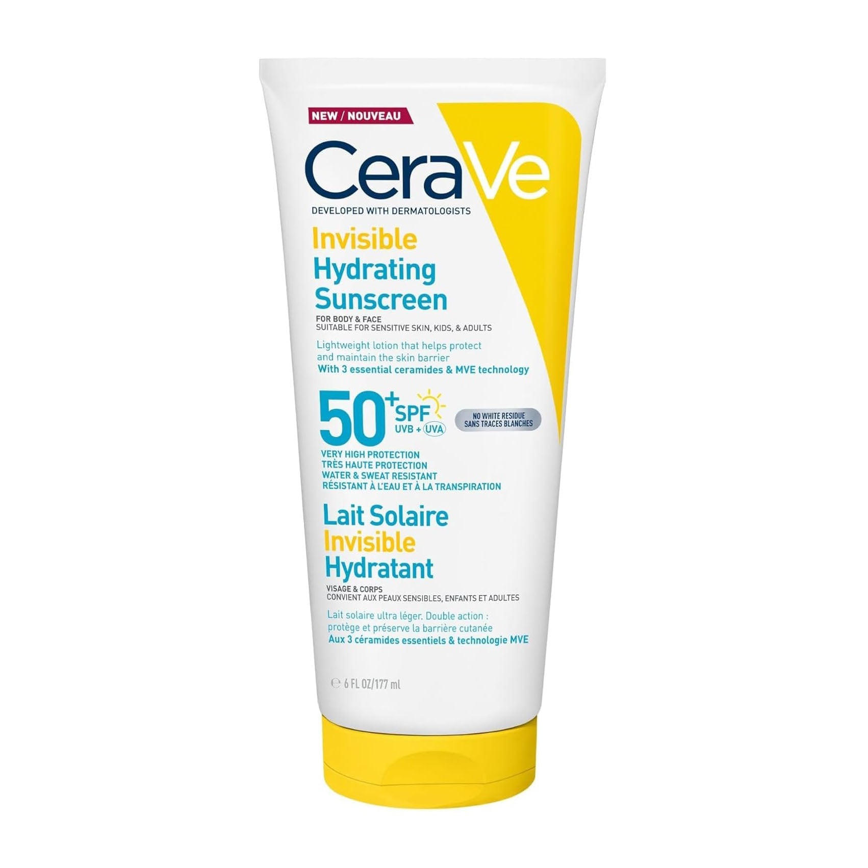 Cerave Invisible Hydrating SPF 50+ Sunscreen - 177ml - Bloom Pharmacy