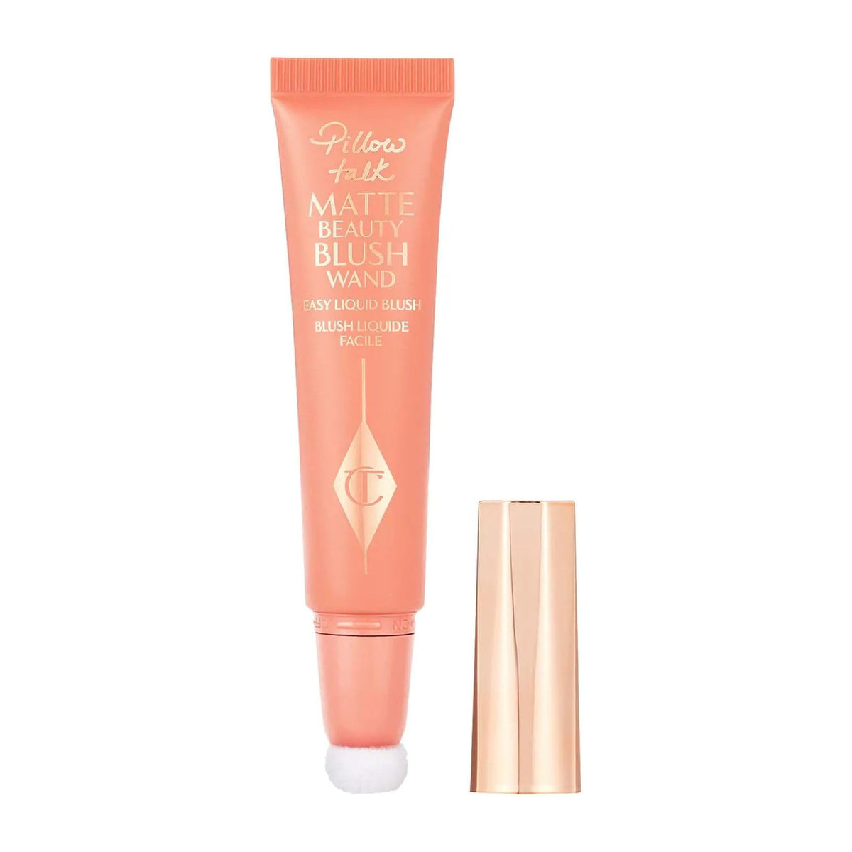 Charlotte Tilbury Matte Beauty Blush Wand Pillow Talk Peach Pop Liquid Blusher - 12ml - Bloom Pharmacy