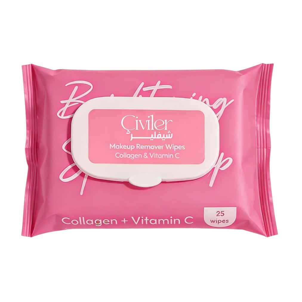 Civiler Collagen Makeup Remover Wipes - 25 Pcs - Bloom Pharmacy