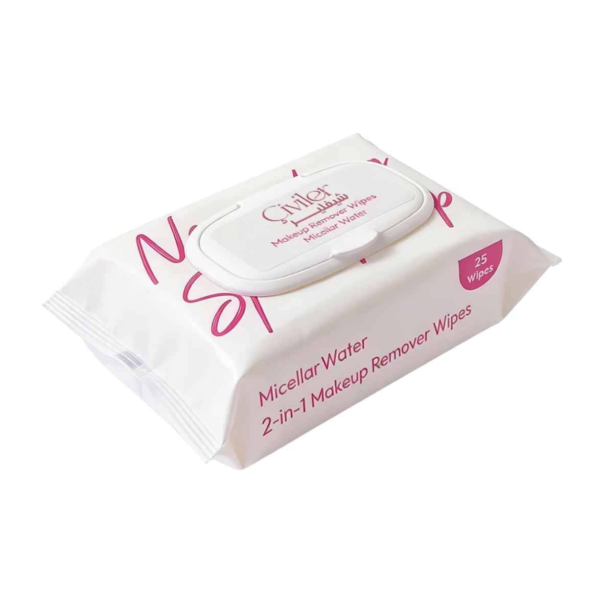Civiler Micellar Water Makeup Remover Wipes - 25 Pcs - Bloom Pharmacy