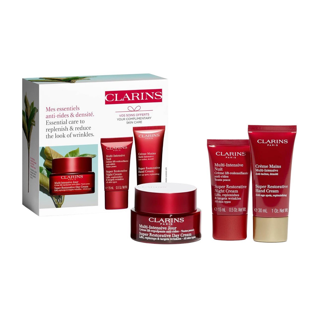 Clarins Anti - Wrinkle & Replenishing Essentials Gift Set - Bloom Pharmacy