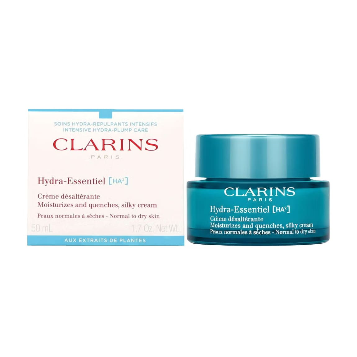 Clarins Hydra Essentiel [Ha²] Silky Cream All Skin Types - 50ml - Bloom Pharmacy