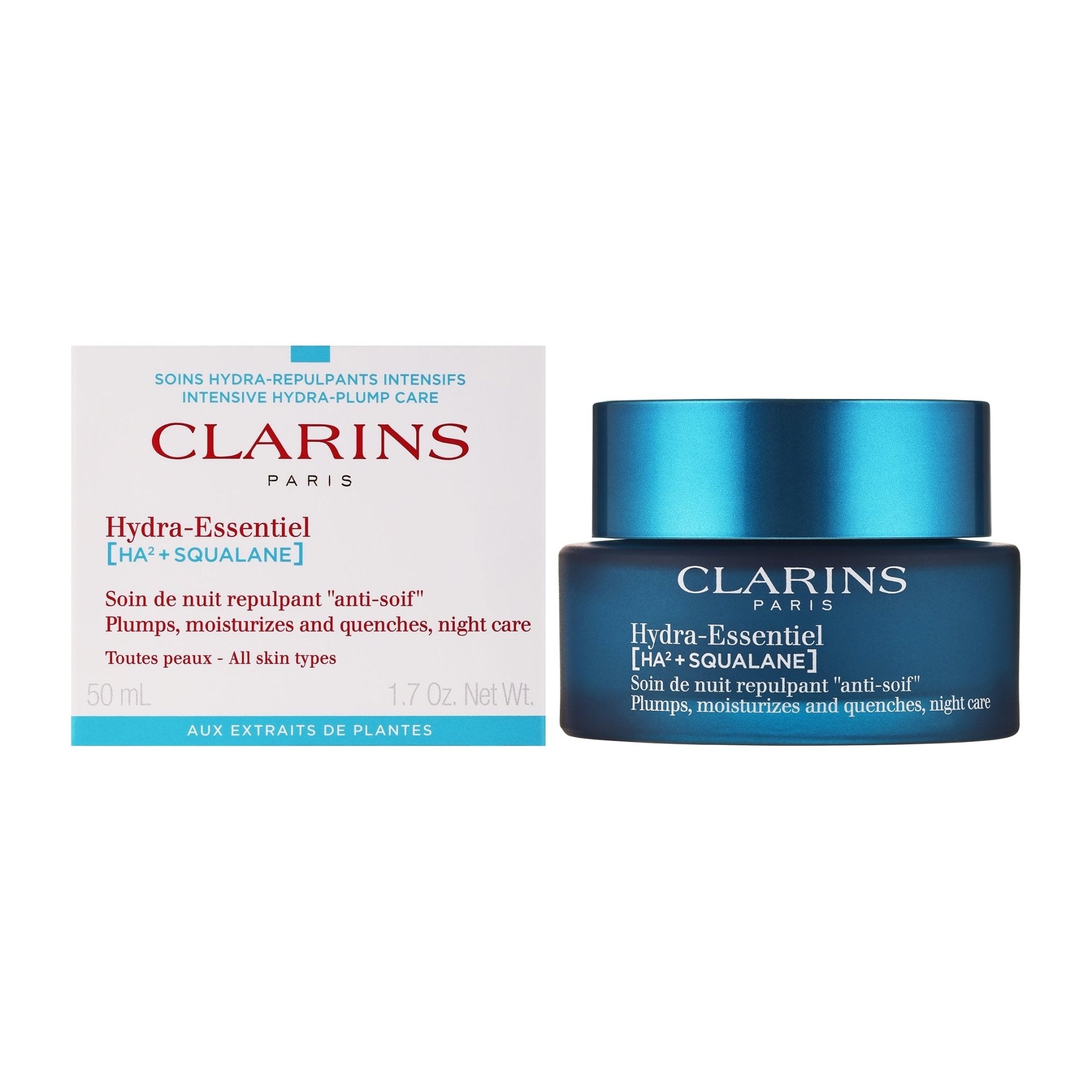 Clarins Hydra Essentiel [HA² + Squalane] Night Cream - 50ml - Bloom Pharmacy