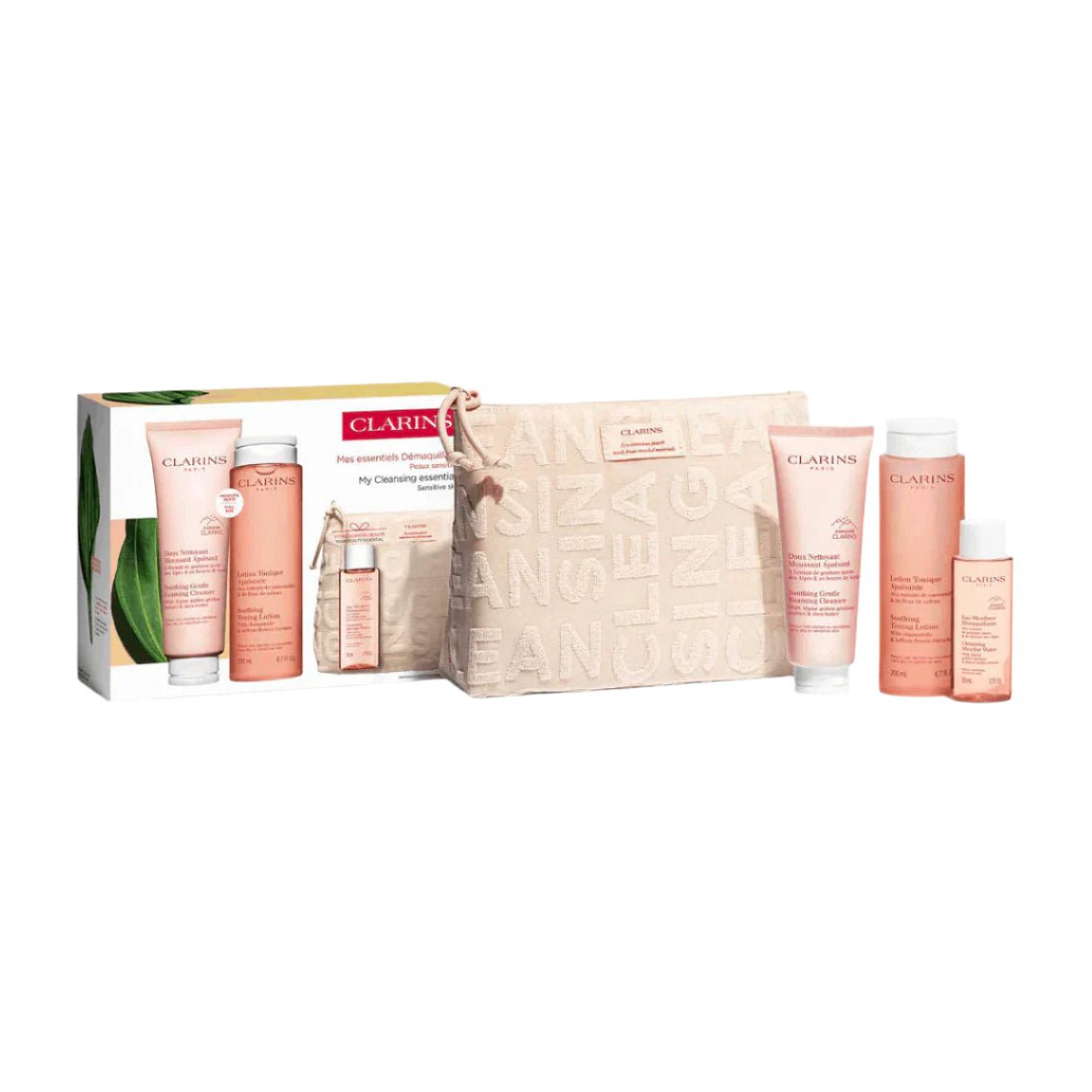 Clarins Set Cleansing Essentials For Sensitive Skin Gift Set - Bloom Pharmacy