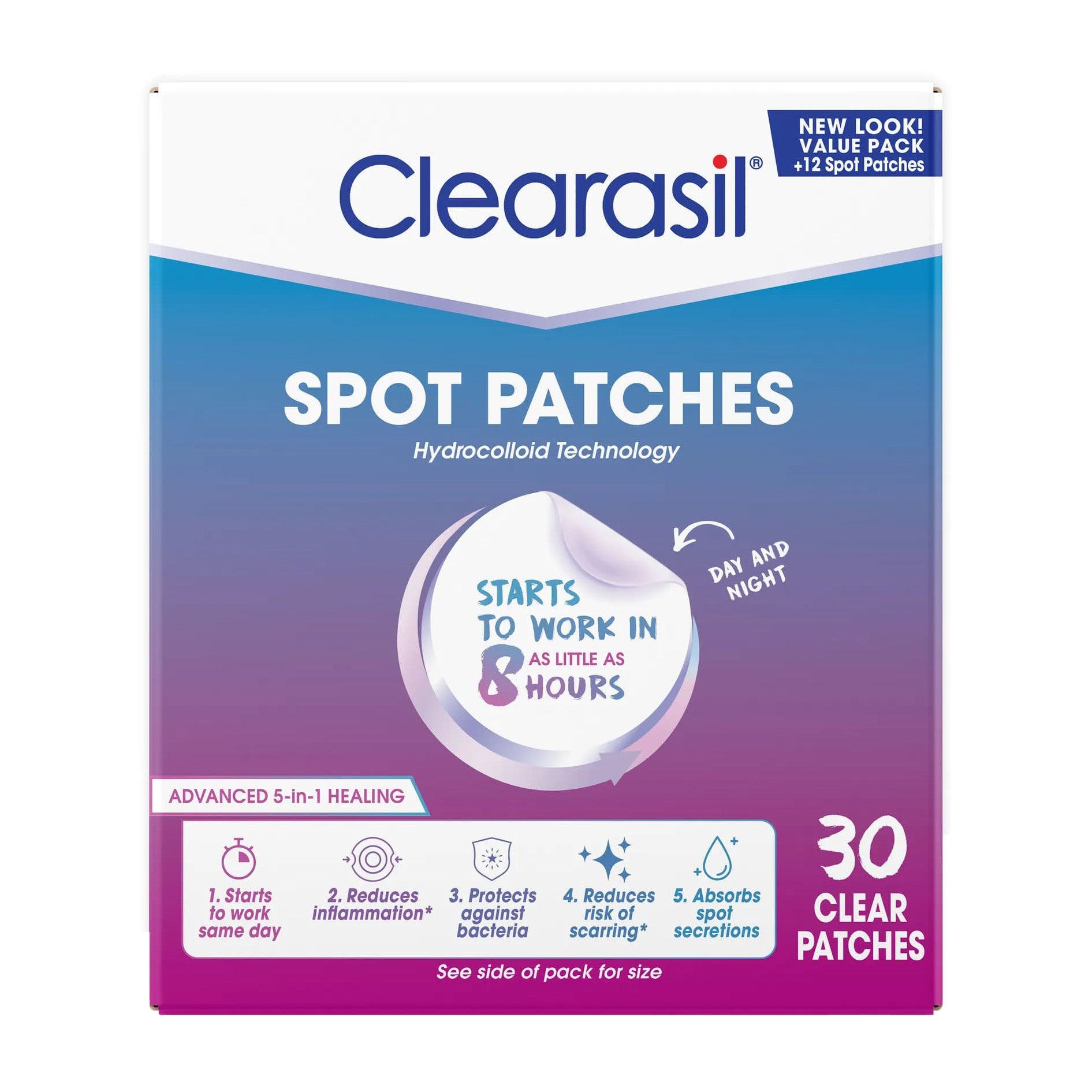 Clearasil Spot Patches - 30 Clear Patches - Bloom Pharmacy