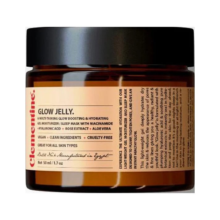 Clementine Glow Jelly Glow Enhancing Hydrating Gel – 50ml - Bloom Pharmacy
