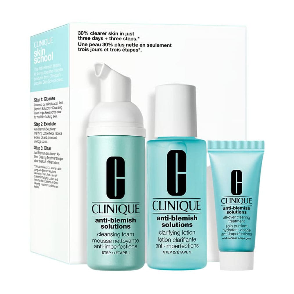 Clinique Skin School Supplies Anti - Blemish Basics Gift Set - Bloom Pharmacy