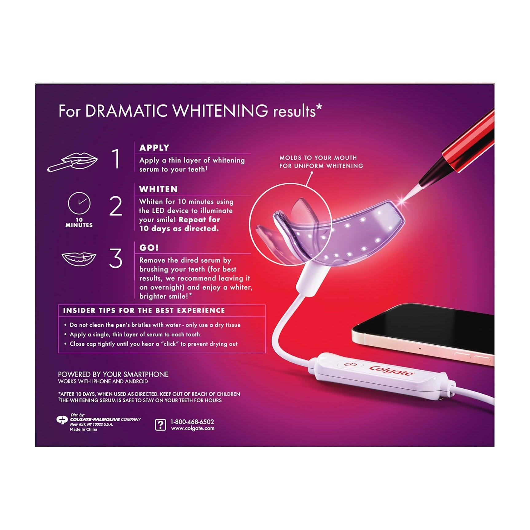Colgate Optic White ComfortFit LedTeeth Whitening Kit - Bloom Pharmacy