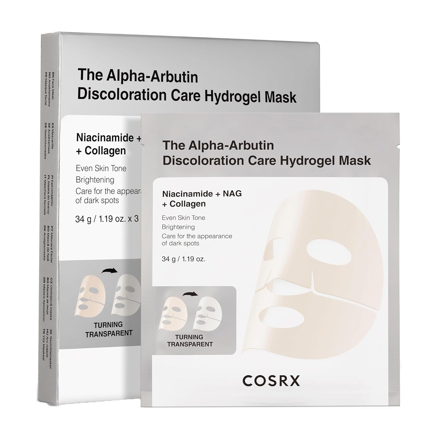 Cosrx The Alpha - Arbutin Discoloration Care Hydrogel Mask - 3 Pcs - Bloom Pharmacy