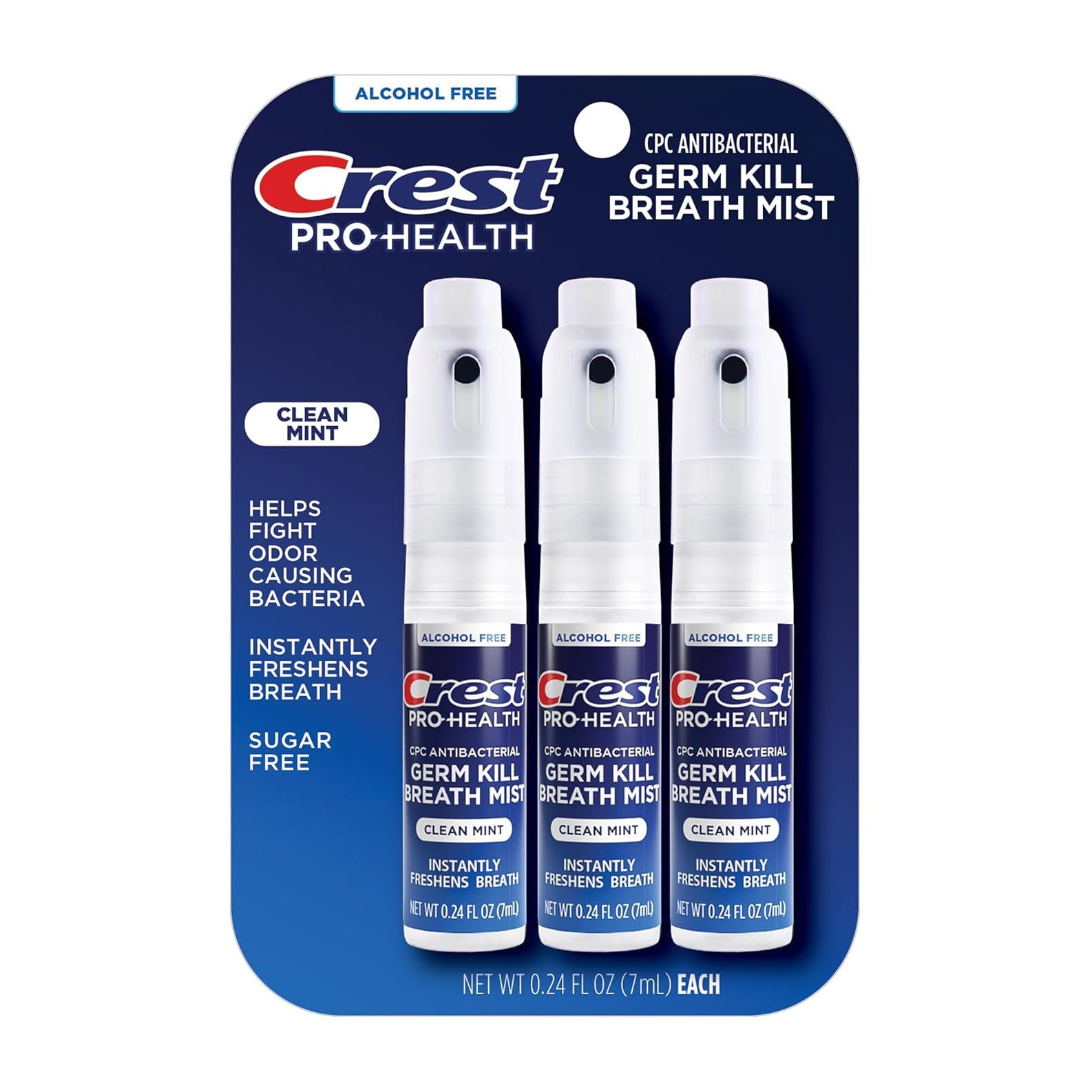 Crest Clean Mint Flover Breath Mist 7ml - 3 Count - Bloom Pharmacy