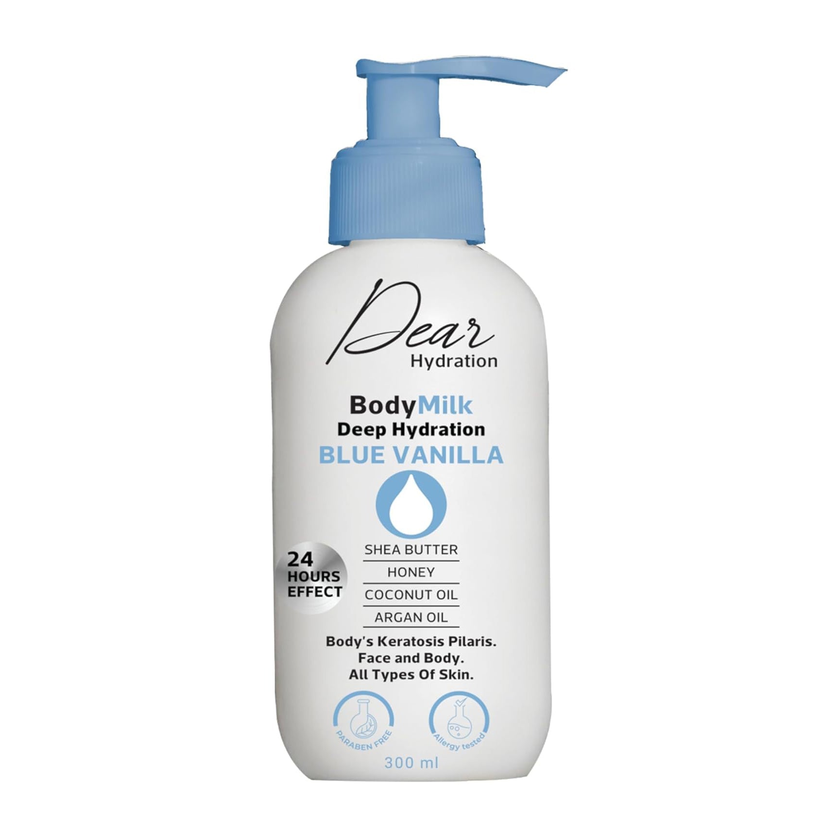 Dear Hydration Blue Vanilla Body Milk - 300ml - Bloom Pharmacy