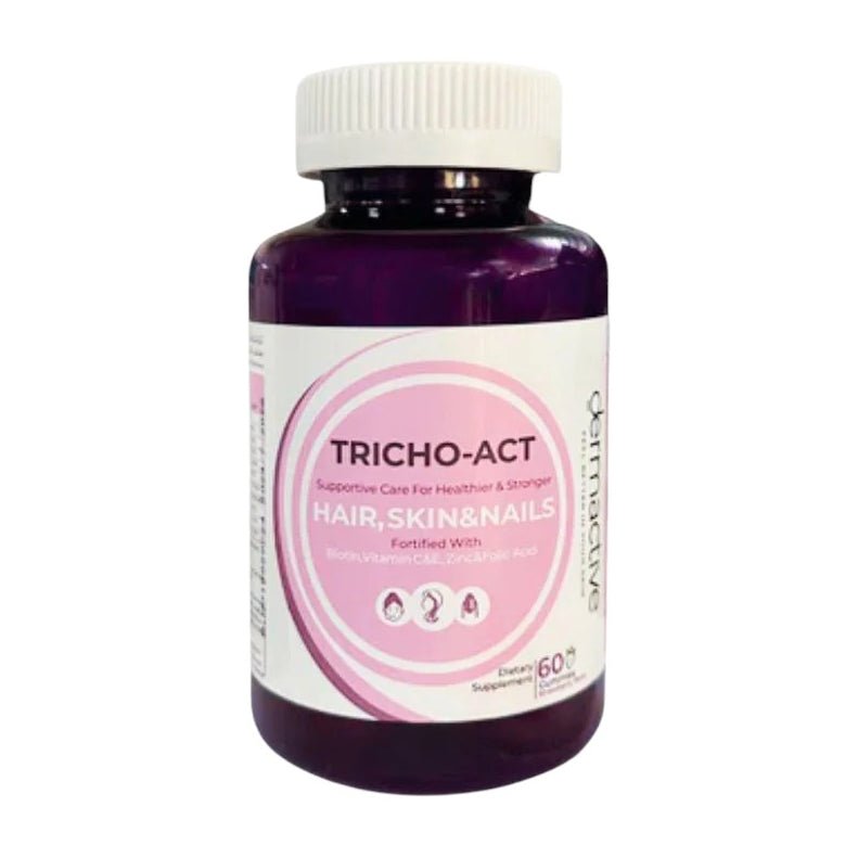 Dermactive Tricho - Act Hair, Skin and Nails - 60 Strawbery Gummies - Bloom Pharmacy