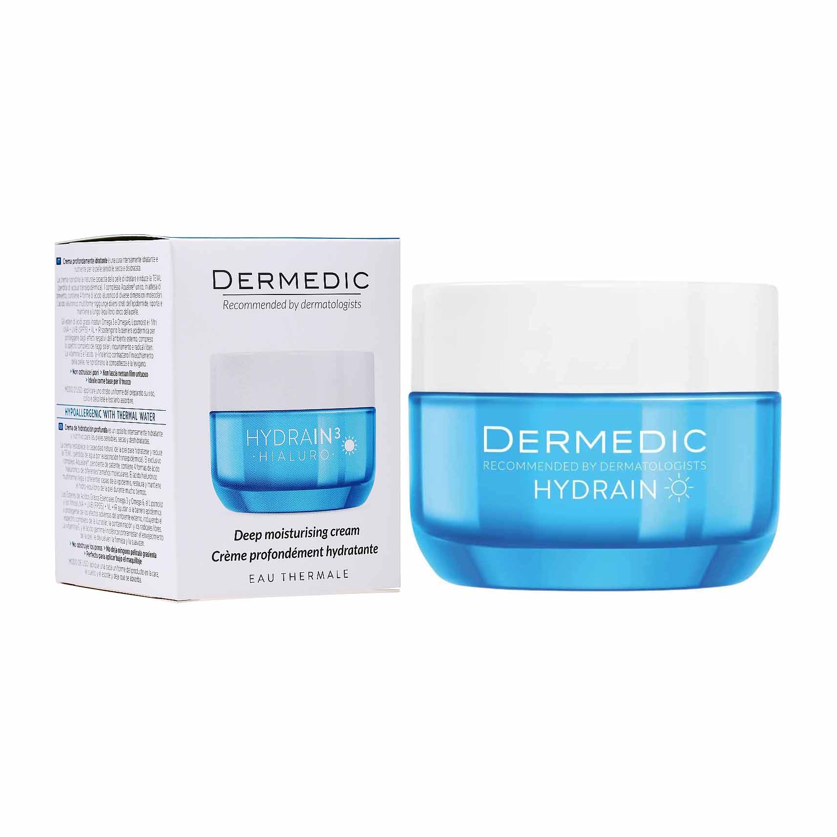 Dermedic Hydrain 3 Deep Moisturising Cream - 50ml - Bloom Pharmacy