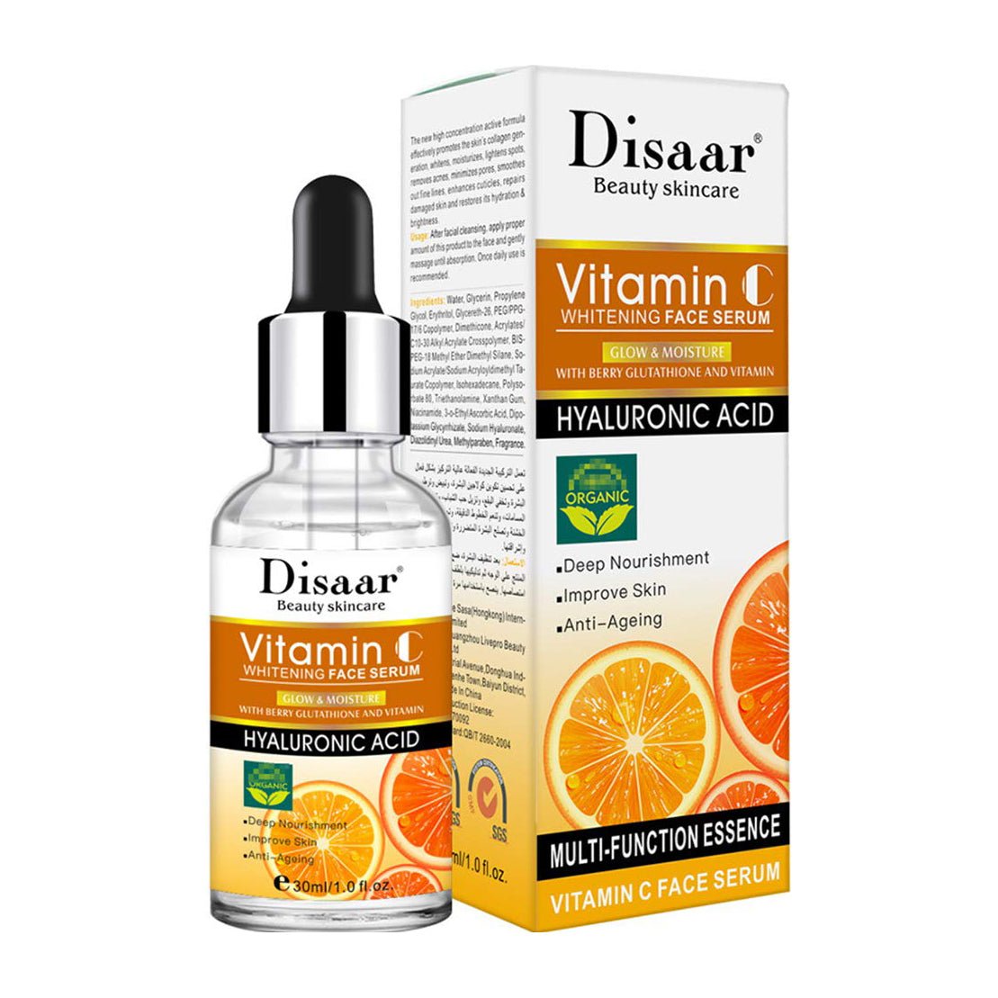 Disaar Hyaluronic Acid Vitamin C Serum - 30ml - Bloom Pharmacy