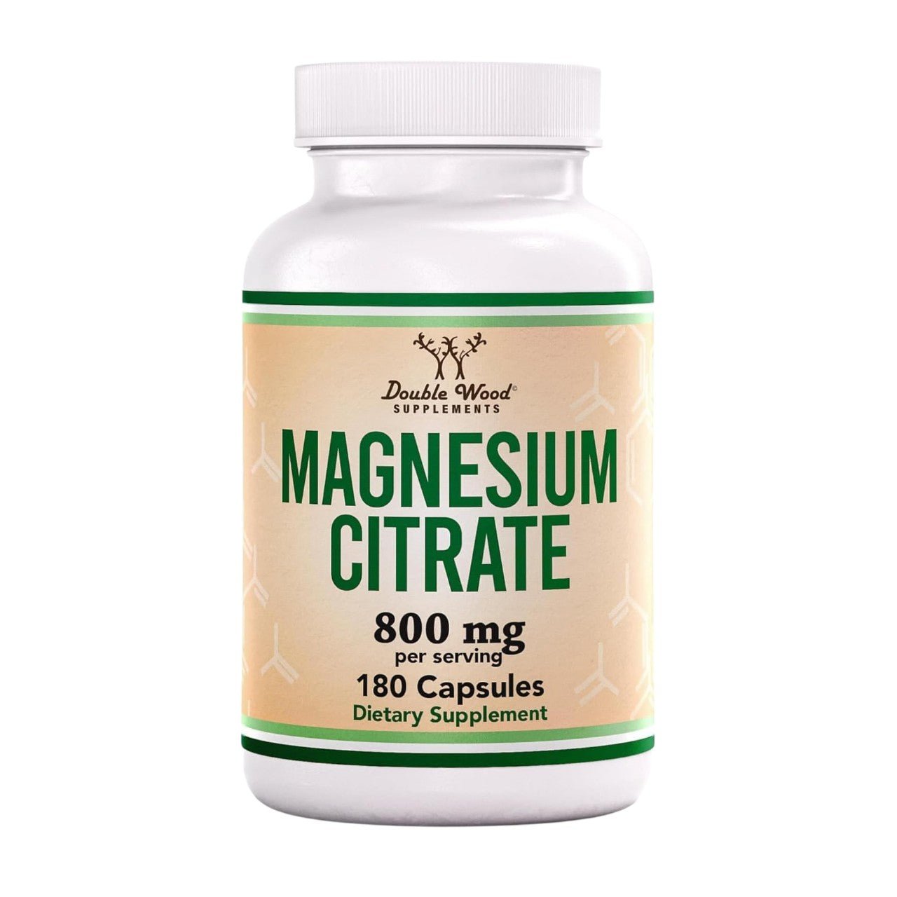 Double Wood Supplements Magnesium Citrate 800 Mg - 180 Veg Capsules - Bloom Pharmacy