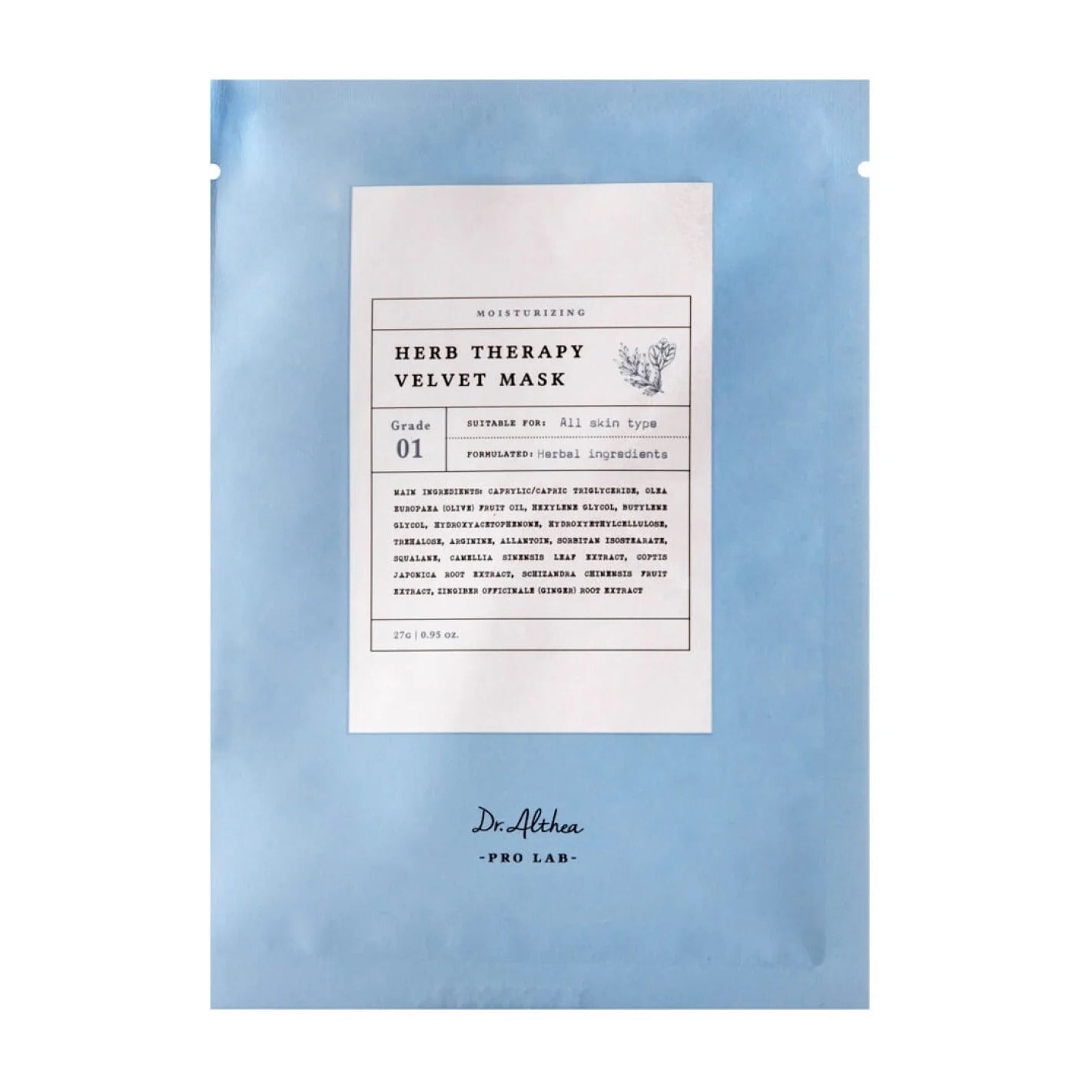 Dr. Althea Herb Therapy Velvet Sheet Mask - 1 Sheet - Bloom Pharmacy