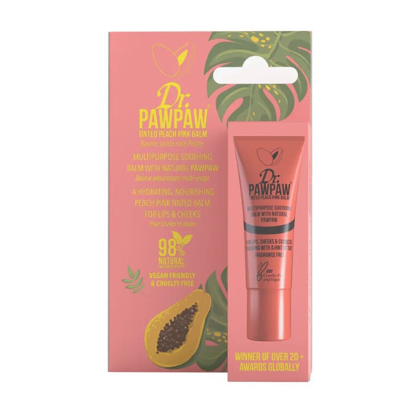 Dr. Paw Paw Tinted Peach Pink Lip Balm - 10ml - Bloom Pharmacy