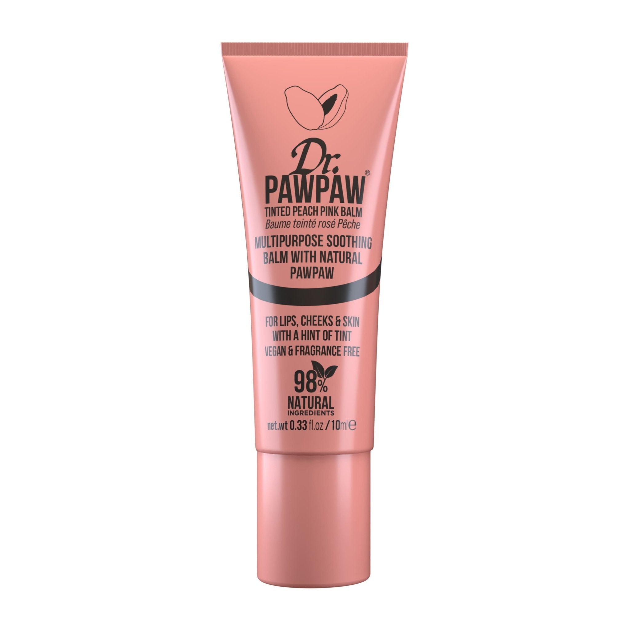 Dr. Paw Paw Tinted Peach Pink Lip Balm - 10ml - Bloom Pharmacy