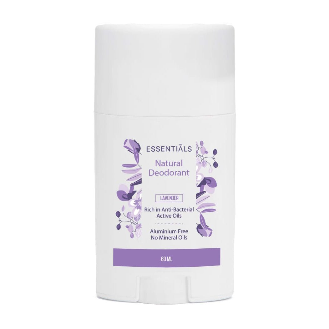 Essentials Lavender Oil Natural Deodorant Stick - 60ml - Bloom Pharmacy