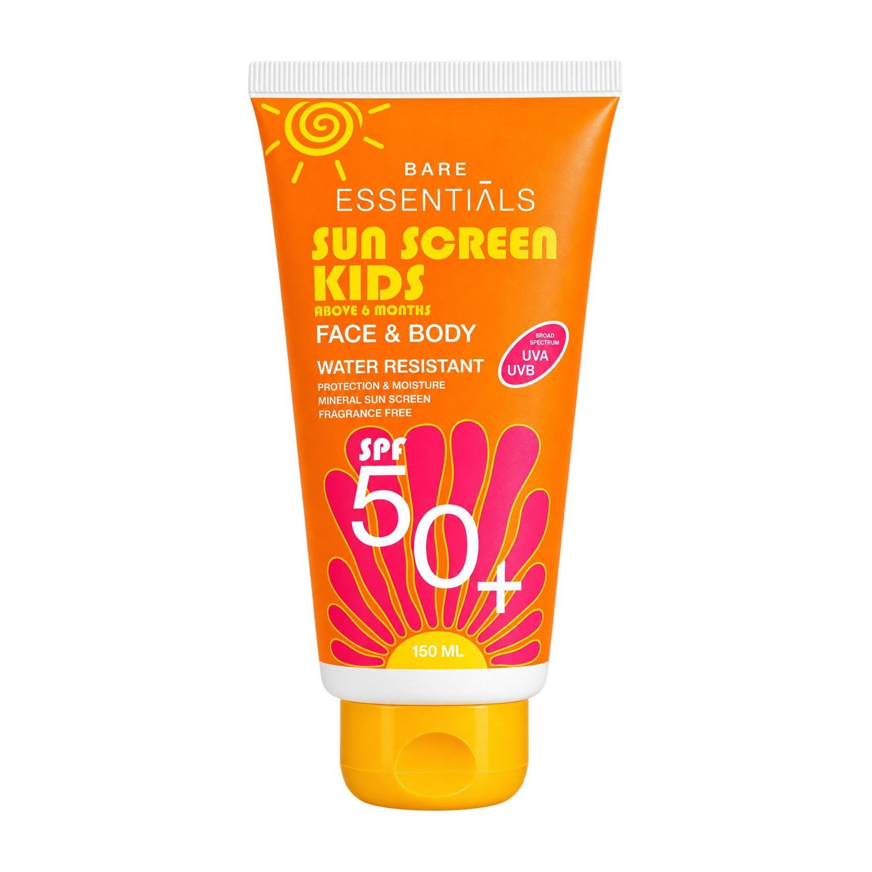 Essentials SPF 50+ Sunscreen For Kids - 150ml - Bloom Pharmacy