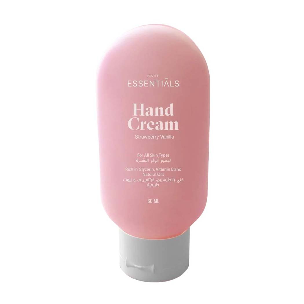 Essentials Strawberry Vanilla Hand Cream – 60ml - Bloom Pharmacy