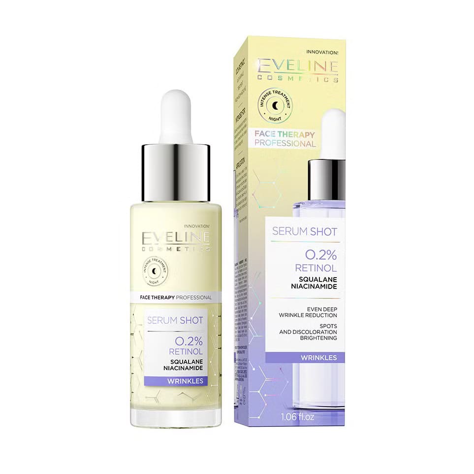 Eveline Cosmetics 0.2% Retinol Wrinkles Serum Shot - 30ml - Bloom Pharmacy